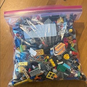 Assorted Lego bricks and accessories